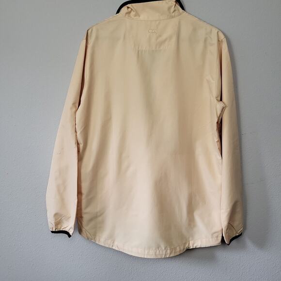Cutter And Buck Mens CB Weather Tec‎ Cream Quarter Zip Windbreaker Jacket Size S - Picture 2 of 12
